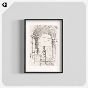 アートポスター-Loggia dei Lanzi - 不思議の国のアリス Poster.