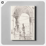 Loggia dei Lanzi - 不思議の国のアリス Canvas.