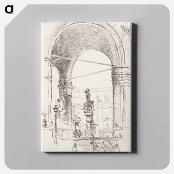 Loggia dei Lanzi - Alice in Wonderland Canvas.