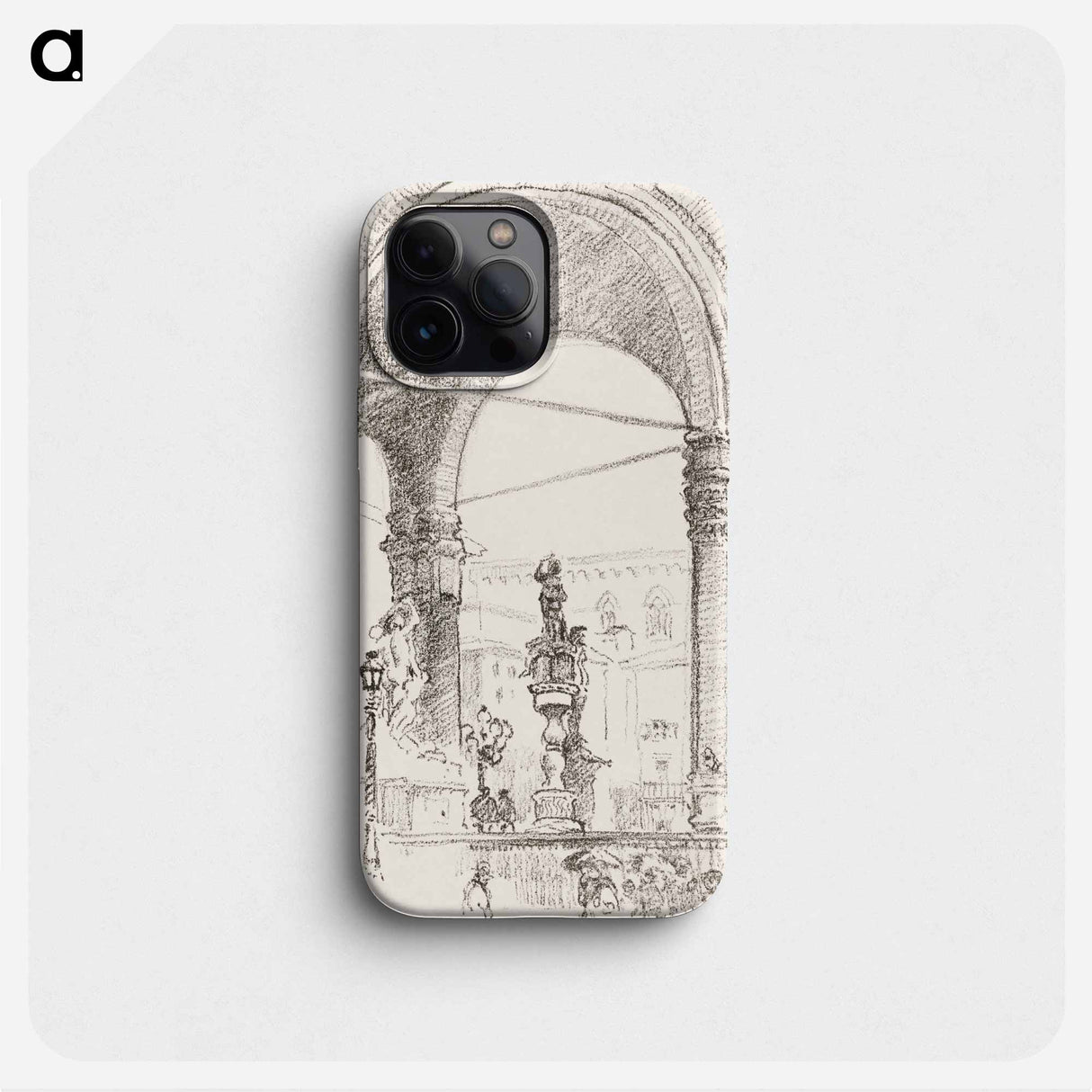 Loggia dei Lanzi - Alice in Wonderland Phone Case.