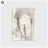 アートポストカード-Loggia dei Lanzi - 不思議の国のアリス Postcard.