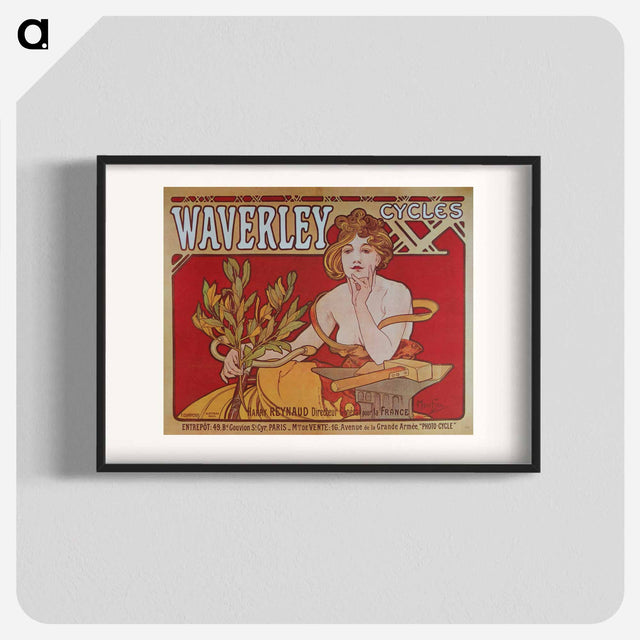 アルフォンス・ミュシャのアートポスター・パネル『Cycles Waverley』