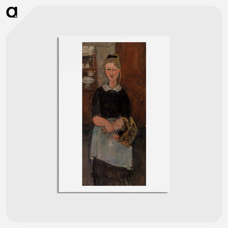 アートポストカード-The Pretty Housewife - アメデオ モディリアーニ Postcard.