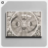 Hemelkaart van het stelsel van Copernicus - アンティーク地図 Canvas.