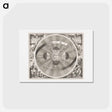 アートポストカード-Hemelkaart van het stelsel van Copernicus - アンティーク地図 Postcard.