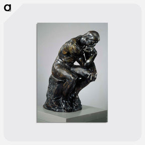 アートポストカード-The thinker - オーギュスト ロダン Postcard.