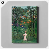 アートパネル-Woman Walking in an Exotic Forest
 - バーンズ・コレクション Canvas.