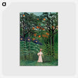 アートポストカード-Woman Walking in an Exotic Forest
 - バーンズ・コレクション Postcard.