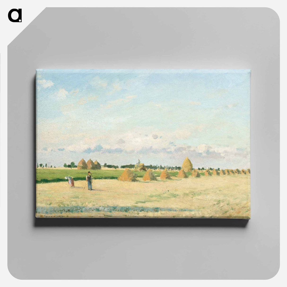 Landscape, Ile-de-France - Camille Pissarro Canvas.