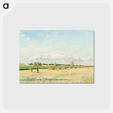 アートポストカード-Landscape, Ile-de-France - カミーユ ピサロ Postcard.