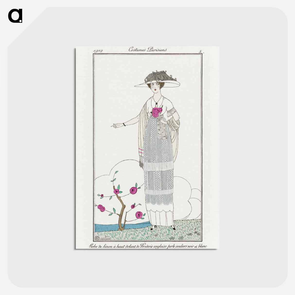 アートポストカード-Robe en linon
 - シャルル マルタン Postcard.