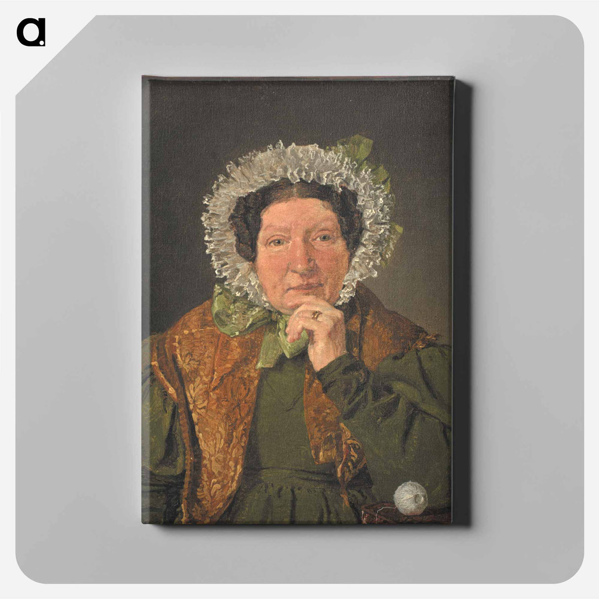 Portrait of the Artist's Mother, Cecilia Margrethe Købke, née Petersen - クリステン ケプケ Canvas.