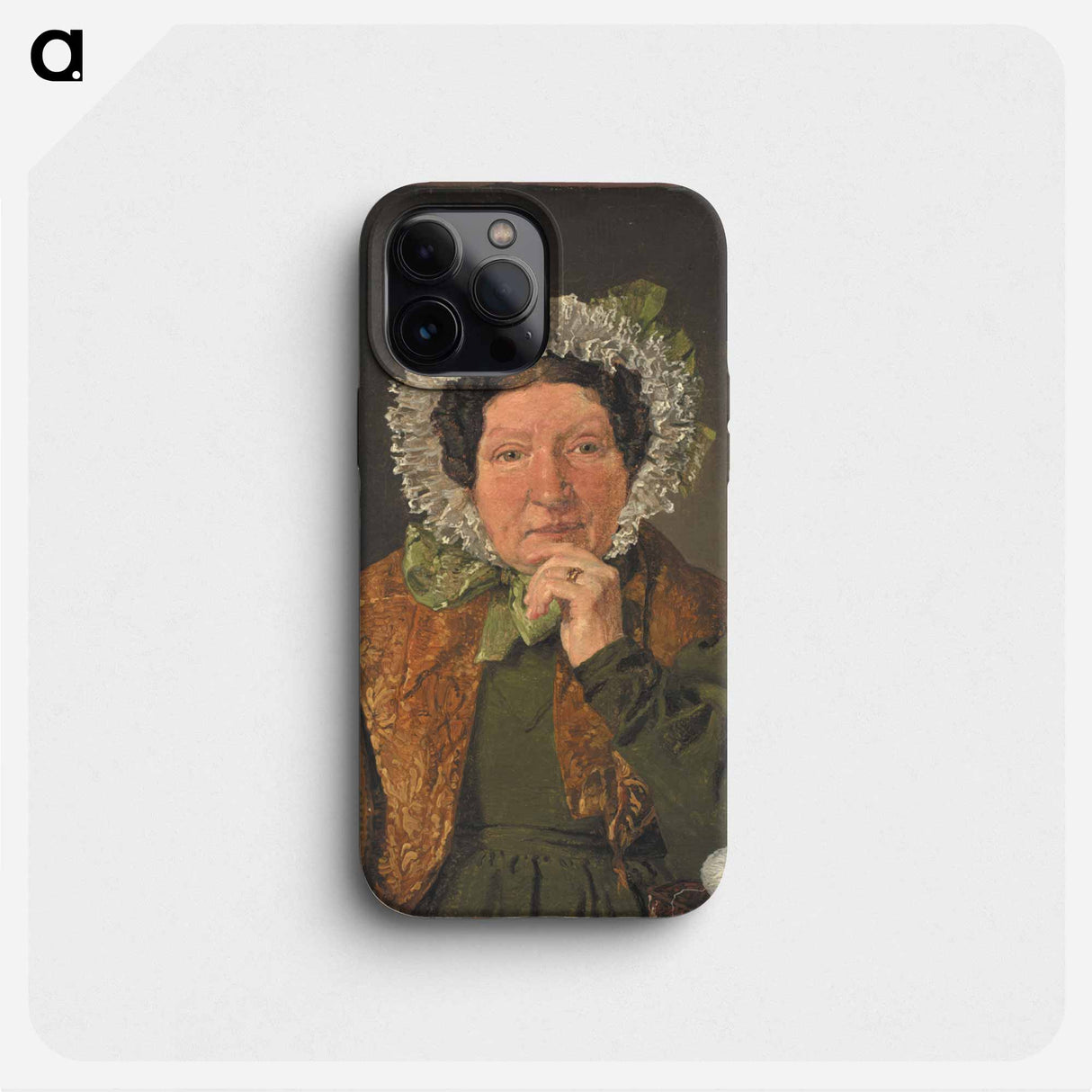 Portrait of the Artist's Mother, Cecilia Margrethe Købke, née Petersen - クリステン ケプケ Phone Case.