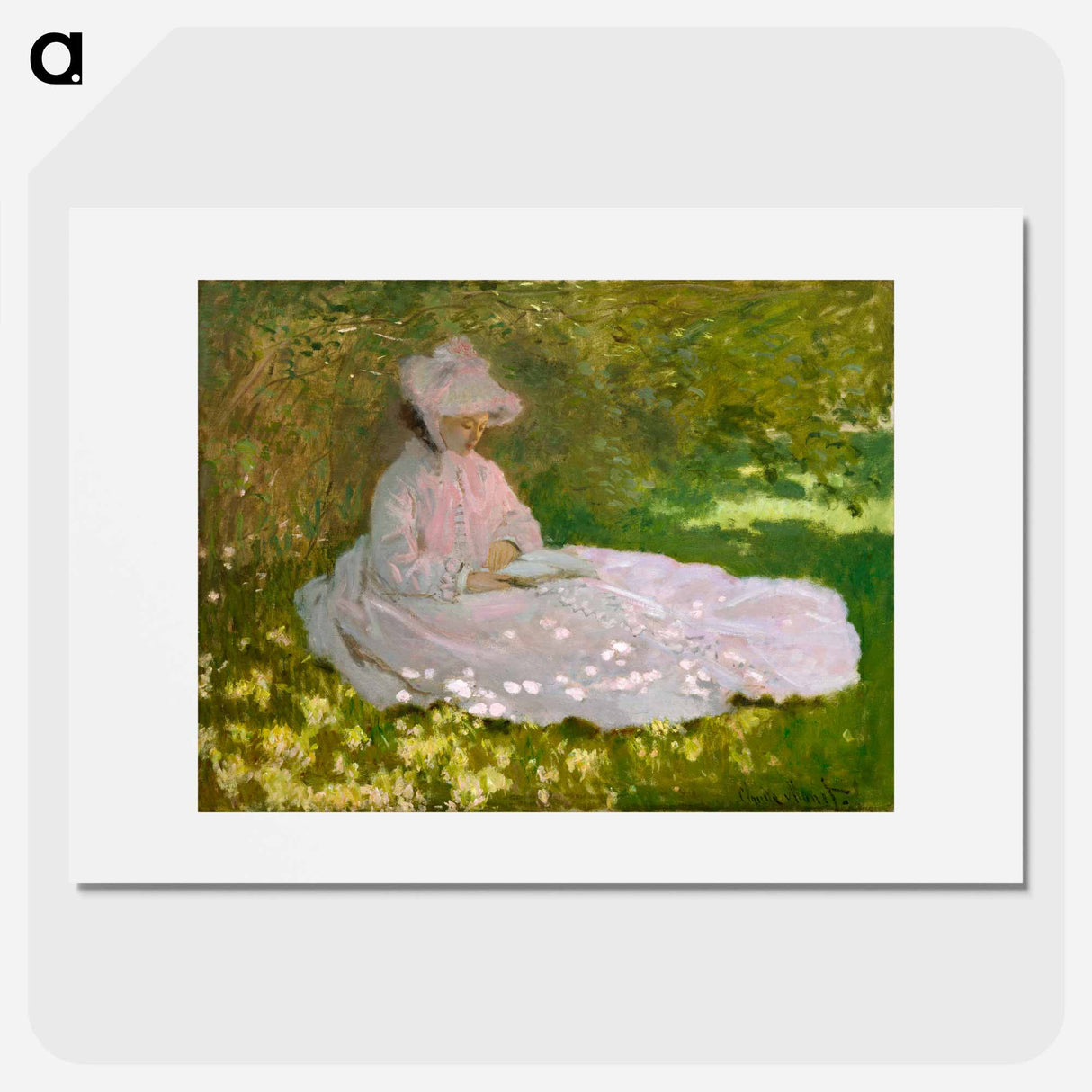 Springtime - Claude Monet Poster.