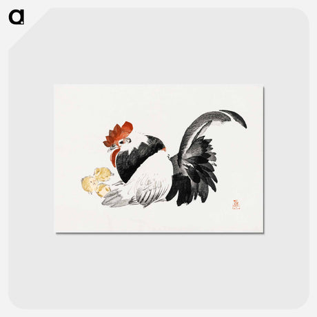 アートポストカード-Rooster and Chicks
 - クリーブランド美術館 Postcard.