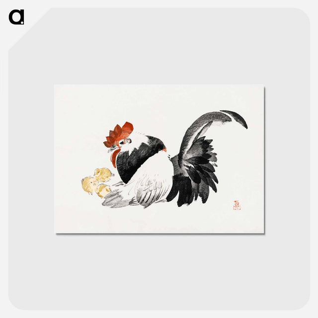 アートポストカード-Rooster and Chicks
 - クリーブランド美術館 Postcard.