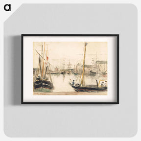アートポスター-Ships in the Harbor
 - デトロイト美術館 Poster.