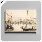 アートパネル-Ships in the Harbor
 - デトロイト美術館 Canvas.