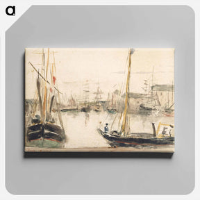アートパネル-Ships in the Harbor
 - デトロイト美術館 Canvas.