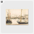 アートポストカード-Ships in the Harbor
 - デトロイト美術館 Postcard.