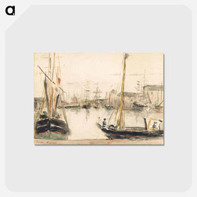 アートポストカード-Ships in the Harbor
 - デトロイト美術館 Postcard.