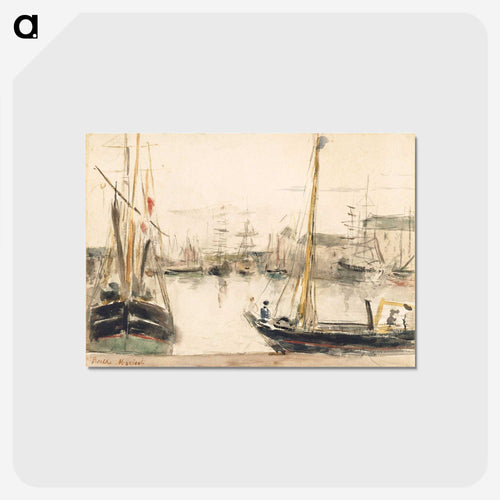 港の船 - デトロイト美術館 Postcard.