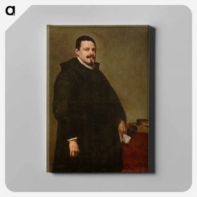 アートパネル-Retrato de Don Sebastián Garcia de Huerta - ディエゴ ベラスケス Canvas.