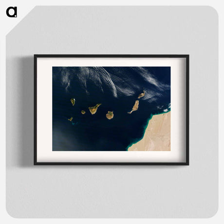 アートポスター-Canarian Archipelago Landscape
 - 上空からの地球 Poster.