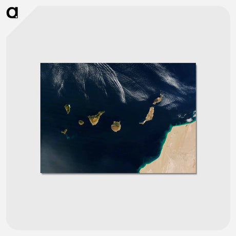 アートポストカード-Canarian Archipelago Landscape
 - 上空からの地球 Postcard.