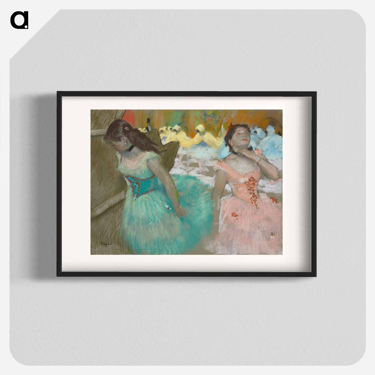 Entrance of the Masked Dancers - Edgar Degas Poster.