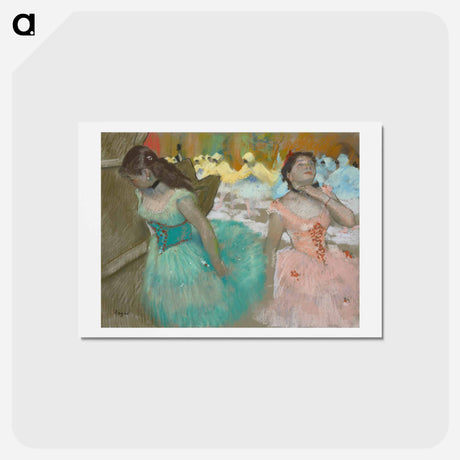 アートポストカード-Entrance of the Masked Dancers - エドガー ドガ Postcard.