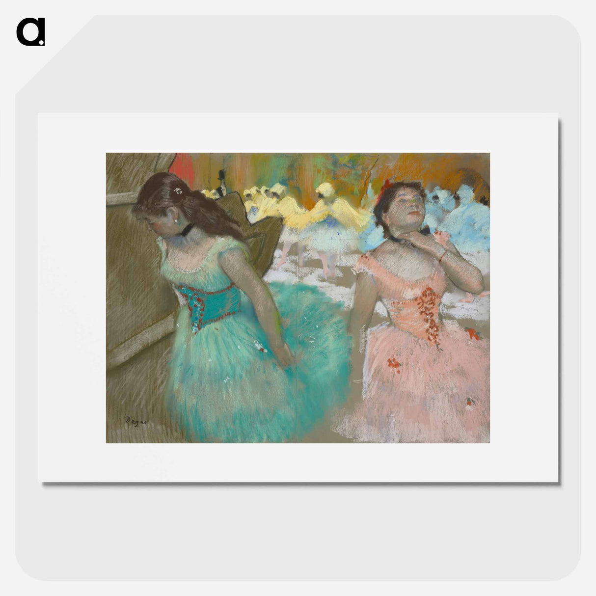 Entrance of the Masked Dancers - Edgar Degas Poster.