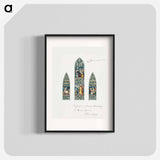 Design for Stained Glass, Southeast Window Nave, Paisley Abbey, Scotland - エドワード バーン ジョーンズ Poster.