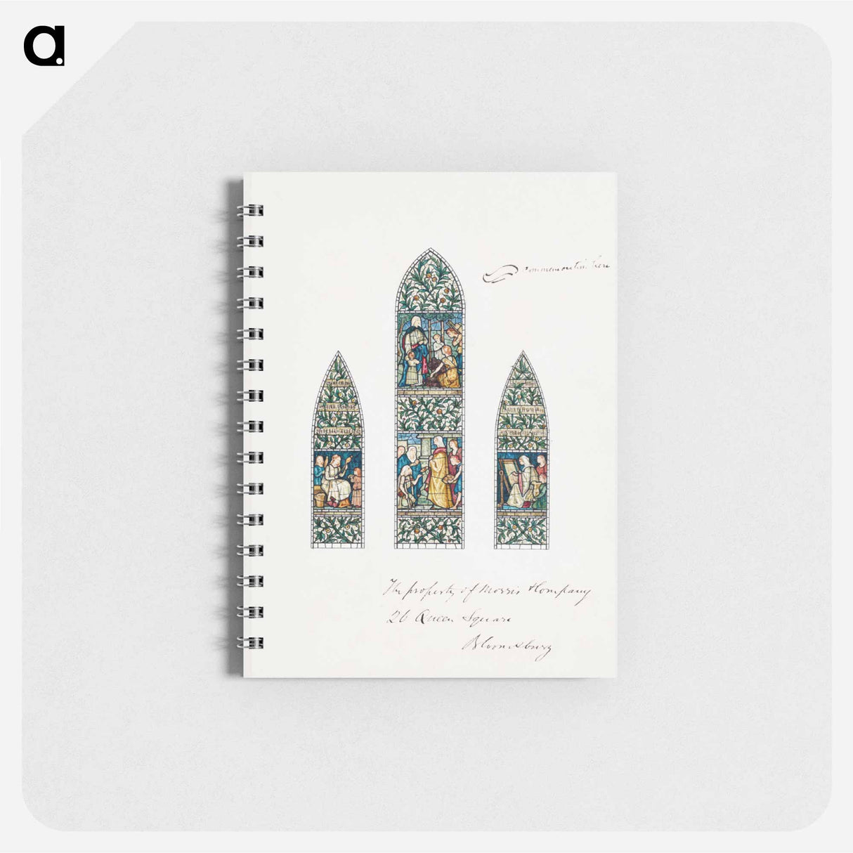 アートメモ帳-Design for Stained Glass, Southeast Window Nave, Paisley Abbey, Scotland - エドワード バーン ジョーンズ Memo.
