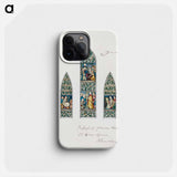 Design for Stained Glass, Southeast Window Nave, Paisley Abbey, Scotland - エドワード バーン ジョーンズ Phone Case.