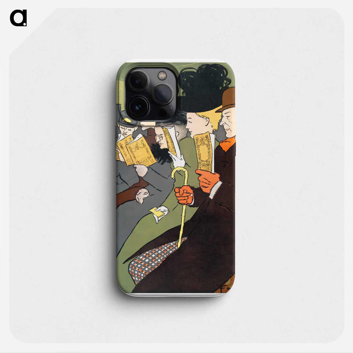 People reading books - エドワード ペンフィールド Phone Case.