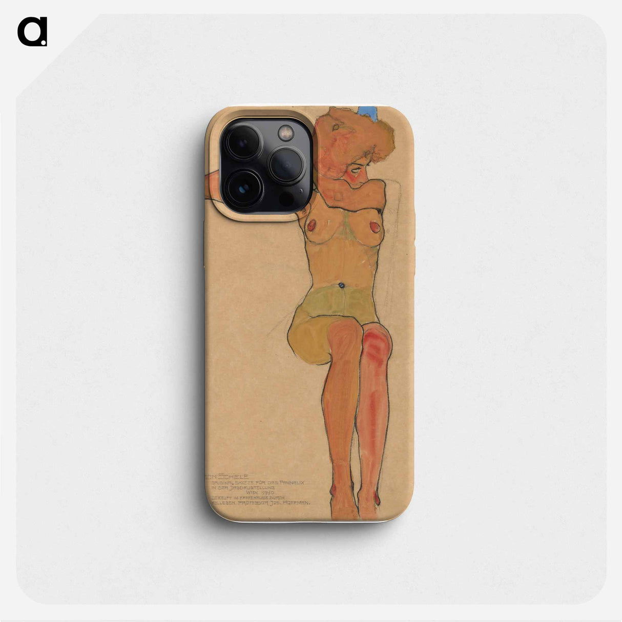 Mädchenakt (Gertrude) - Egon Schiele Phone Case.