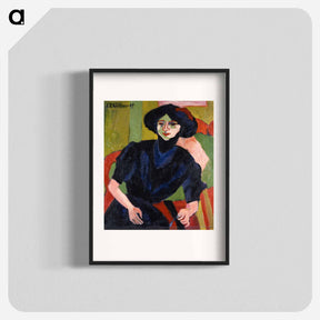 アートポスター-Portrait of a Woman - エルンスト ルートヴィヒ キルヒナー Poster.