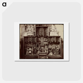 アートポストカード-Abbeville, Rétable en bois, église Saint-Paul
 - ウジェーヌ アジェ Postcard.
