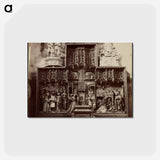 アートポストカード-Abbeville, Rétable en bois, église Saint-Paul
 - ウジェーヌ アジェ Postcard.