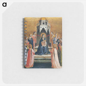 アートメモ帳-Virgin and Child Enthroned with Twelve Angels - フラ アンジェリコ Memo.
