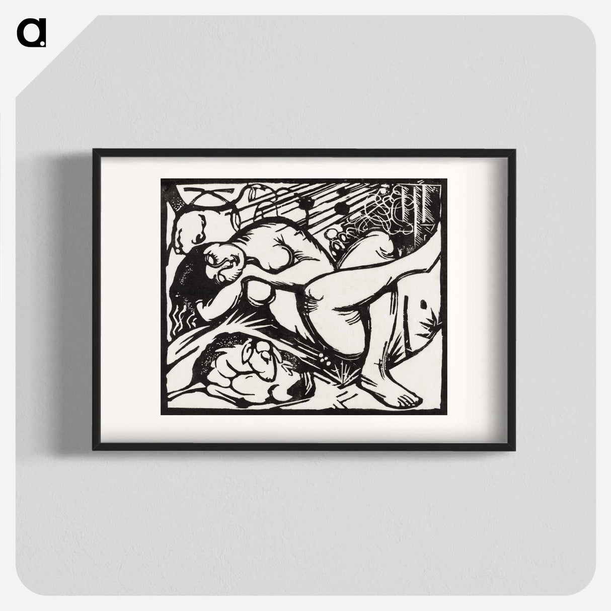 Sleeping Shepherdess - Franz Marc Poster.