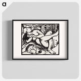 Sleeping Shepherdess - Franz Marc Poster.