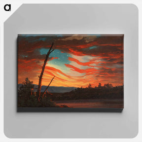 アートパネル-Our Banner in the Sky - フレデリック エドウィン チャーチ Canvas.
