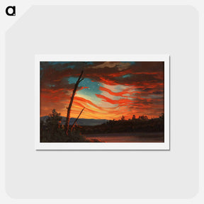 アートポストカード-Our Banner in the Sky - フレデリック エドウィン チャーチ Postcard.
