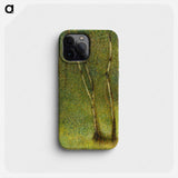 The Forest at Pontaubert - Georges Seurat Phone Case.