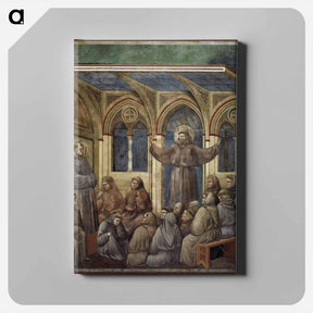 アートパネル-The Apparition at the Chapter House at Arles - ジョット ディ ボンドーネ Canvas.