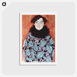 アートポストカード-Portrait of Johanna Staude - グスタフ クリムト Postcard.