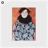 アートポストカード-Portrait of Johanna Staude - グスタフ クリムト Postcard.