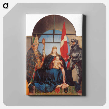 The Solothurn Madonna - ハンス ホルバイン Canvas.